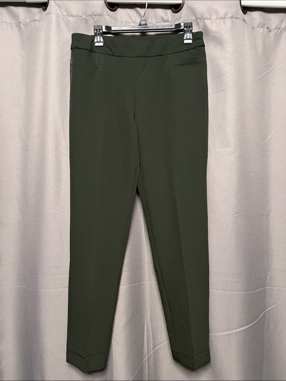Zac & Rachel Dark Olive Skinny Ponte Pants